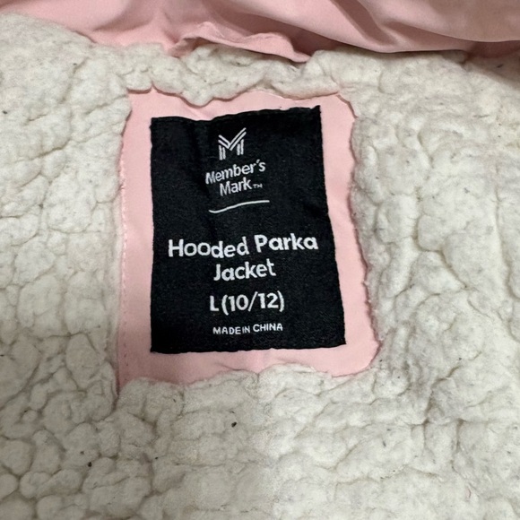 ✨ Girls Pink Faux Fur Hooded Parka | Size 10/12 Warm Winter Coat ✨ - Picture 6 of 13